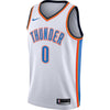 Image of Russell Westbrook Oklahoma City Thunder Swingman Jersey White - Association Edition 2019