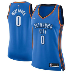 Russell Westbrook Oklahoma City Thunder Women's Swingman Jersey Blue - Icon Edition 2019