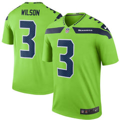 Russell Wilson Seattle Seahawks Color Rush Legend Jersey - Neon Green 2019