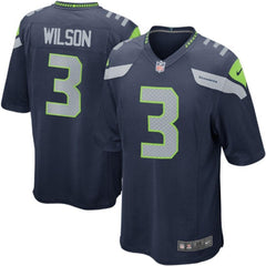 Russell Wilson Seattle Seahawks Game Jersey - College Navy 2019