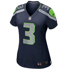 Russell Wilson Seattle Seahawks Girls Youth Replica Game Jersey - College Navy 2019