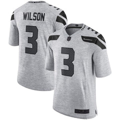 Russell Wilson Seattle Seahawks Gridiron Gray II Limited Jersey - Gray 2019