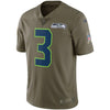 Image of Russell Wilson Seattle Seahawks Salute To Service Limited Jersey - Olive 2019