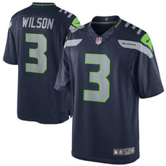 Russell Wilson Seattle Seahawks Team Color Limited Jersey - College Navy 2019