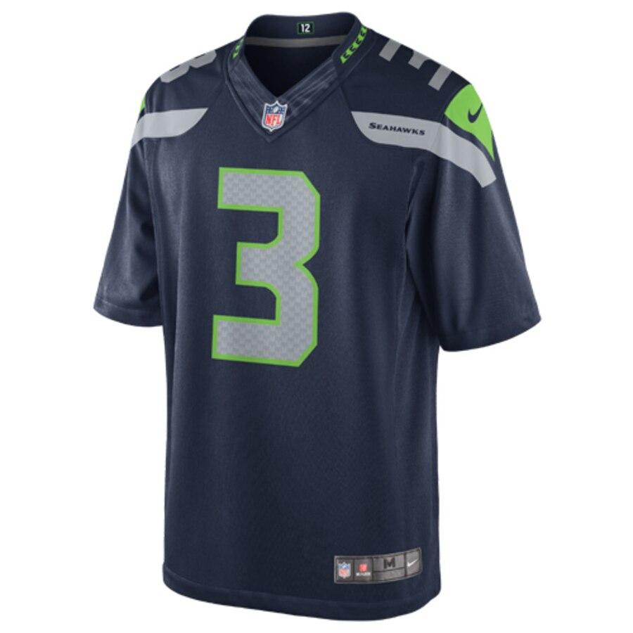 Russell Wilson Seattle Seahawks Team Color Limited Jersey - College Navy 2019