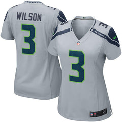 Russell Wilson Seattle Seahawks Women's Game Jersey - Gray 2019