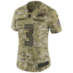 Russell Wilson Seattle Seahawks Women's Salute to Service Limited Jersey - Camo 2019