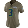 Image of Russell Wilson Seattle Seahawks Women's Salute to Service Limited Jersey - Olive 2019