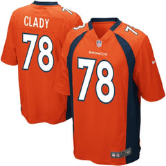 Ryan Clady Denver Broncos Youth Team Color Game Jersey - Orange 2019
