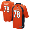 Image of Ryan Clady Denver Broncos Youth Team Color Game Jersey - Orange 2019