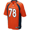 Image of Ryan Clady Denver Broncos Youth Team Color Game Jersey - Orange 2019