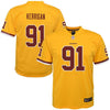 Image of Ryan Kerrigan Washington Redskins Youth Color Rush Game Jersey - Gold 2019