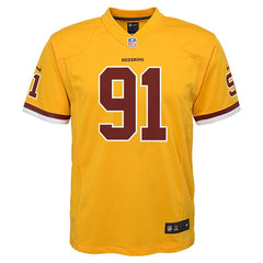 Ryan Kerrigan Washington Redskins Youth Color Rush Game Jersey - Gold 2019
