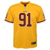 Image of Ryan Kerrigan Washington Redskins Youth Color Rush Game Jersey - Gold 2019