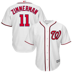 Ryan Zimmerman Washington Nationals Majestic Cool Base Player Jersey - White 2019