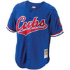 Image of Ryne Sandberg Chicago Cubs Mitchell &amp; Ness Cooperstown Collection Mesh Batting Practice Button-Up Jersey – Royal 2019