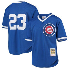 Ryne Sandberg Chicago Cubs Mitchell &amp; Ness Youth Cooperstown Collection Mesh Batting Practice Jersey – Royal 2019