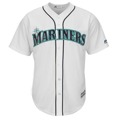 Ryon Healy Seattle Mariners Majestic Home Cool Base Player Jersey – White 2019