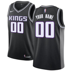 Sacramento Kings Swingman Custom Jersey Black - Statement Edition 2019