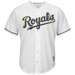 Salvador Perez Kansas City Royals Majestic Home Cool Base Replica Jersey - White 2019