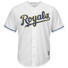 Image of Salvador Perez Kansas City Royals Majestic Home Cool Base Replica Jersey - White 2019