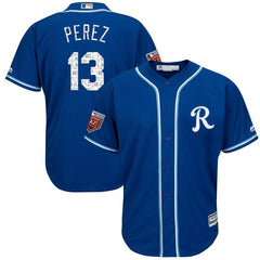 Salvador Perez Kansas City Royals Majestic Spring Training Cool Base Player Jersey – Royal 2019