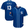 Image of Salvador Perez Kansas City Royals Majestic Spring Training Cool Base Player Jersey – Royal 2019