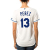 Image of Salvador Perez Kansas City Royals Majestic Women's Cool Base Player Jersey - White 2019