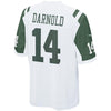 Image of Sam Darnold New York Jets Game Jersey – White 2019