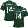 Image of Sam Darnold New York Jets Youth Game Jersey – Gotham Green 2019