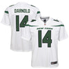 Image of Sam Darnold New York Jets Youth Game Jersey – Spotlight White 2019