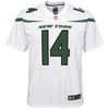 Image of Sam Darnold New York Jets Youth Game Jersey – Spotlight White 2019