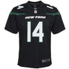 Image of Sam Darnold New York Jets Youth Retired Player Game Jersey – Stealth Black 2019