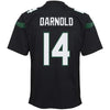 Image of Sam Darnold New York Jets Youth Retired Player Game Jersey – Stealth Black 2019