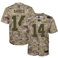 Sam Darnold New York Jets Youth Salute to Service Game Jersey - Camo 2019