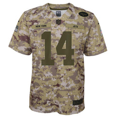 Sam Darnold New York Jets Youth Salute to Service Game Jersey - Camo 2019