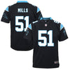 Image of Sam Mills Carolina Panthers Youth Retired Game Jersey - Black 2019