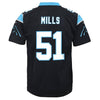 Image of Sam Mills Carolina Panthers Youth Retired Game Jersey - Black 2019
