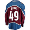 Image of Samuel Girard Colorado Avalanche Breakaway Player Jersey – Burgundy 2019
