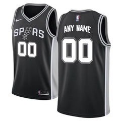 San Antonio Spurs Swingman Custom Jersey Black - Icon Edition 2019