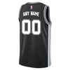 Image of San Antonio Spurs Swingman Custom Jersey Black - Icon Edition 2019