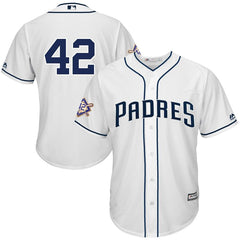 San Diego Padres Majestic 2019 Jackie Robinson Day Official Cool Base Jersey – White 2019