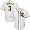 Image of San Diego Padres Majestic Derek Norris Cool Base Jersey - White 2019