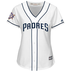 San Diego Padres Majestic Women's 2019 Jackie Robinson Day Official Cool Base Jersey – White 2019