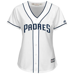 San Diego Padres Majestic Women's Cool Base Custom Baseball Jersey - White 2019