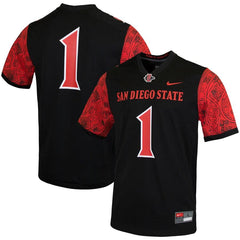 San Diego State Aztecs College Replica Football Jersey – Black 2019