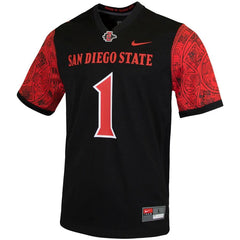 San Diego State Aztecs College Replica Football Jersey – Black 2019