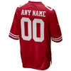 Image of San Francisco 49ers Custom Game Jersey – Red 2019