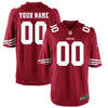 Image of San Francisco 49ers Custom Game Jersey - Scarlet 2019