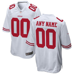 San Francisco 49ers Custom Game Jersey – White 2019